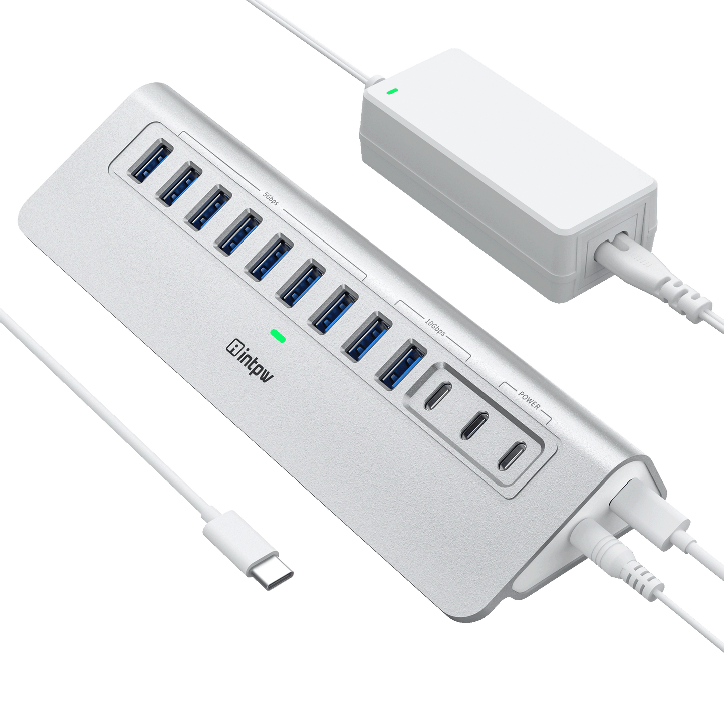 intpw yh9ac powered usb hub.