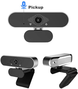 Webcam with Microphone, 1080P HD Webcam Streaming Computer Web Camera -USB Wide Angle Computer Camera for YouTube Skype OBS Laptop Desktop Webcam for Video Calling Gaming Recording Conferencing