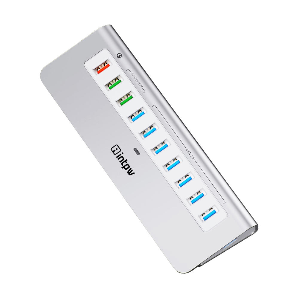 YH6S Powered USB Hub (10-in-1)