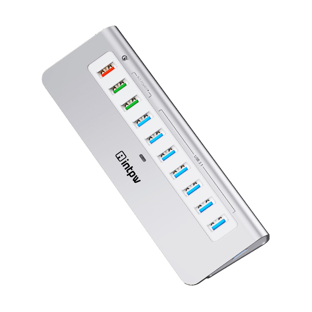 YH6S Powered USB Hub (10-in-1)