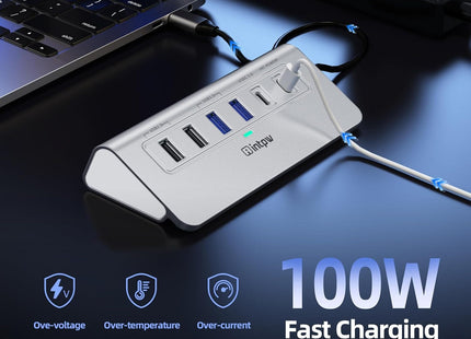 Intpw P9R USB C Docking Station (10-in-1)