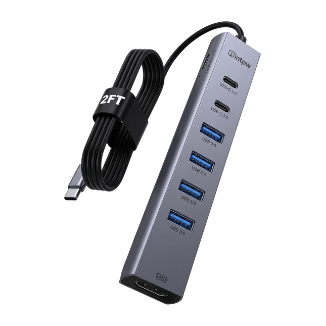 Intpw 9158T 6-Port USB Data Hub (8-in-1)