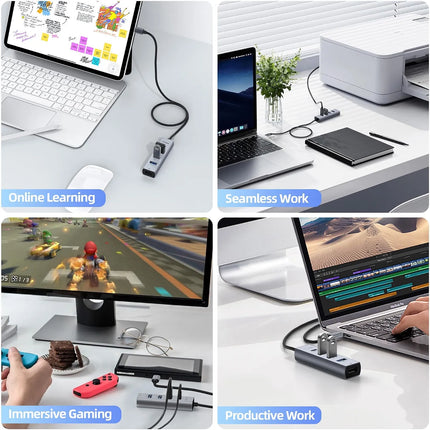 Intpw 9159T Compact USB C Data Hub (5-in-1)