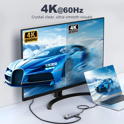 Intpw 9970B 4K@60Hz HDMI USB C Hub (6-in-1)