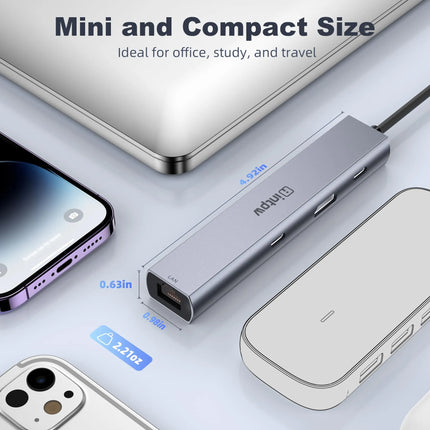 Intpw 9970B 4K@60Hz HDMI USB C Hub (6-in-1)