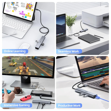 Intpw 9970B 4K@60Hz HDMI USB C Hub (6-in-1)