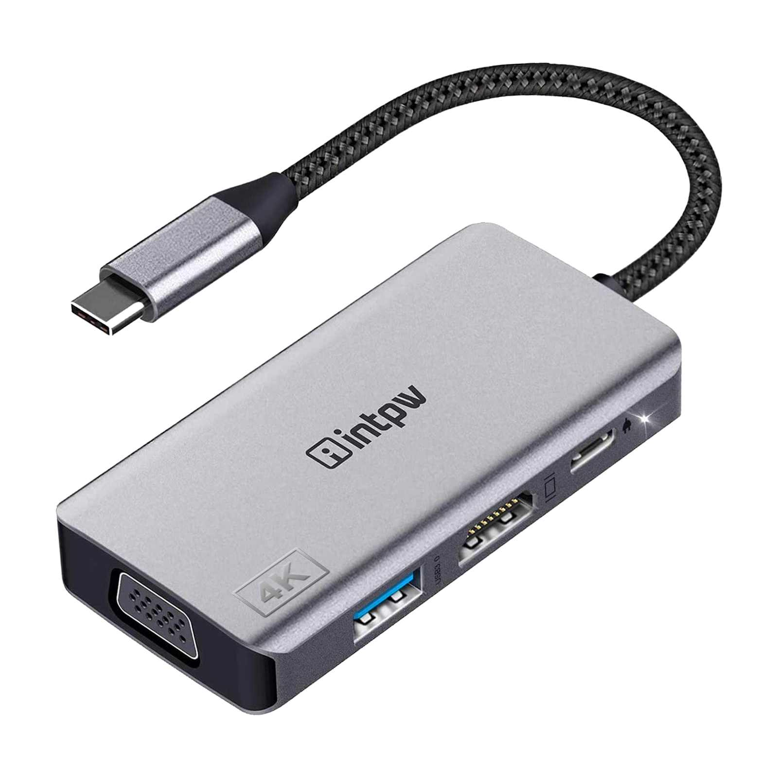 ID550 VGA to USB C Hub (4-in-1)