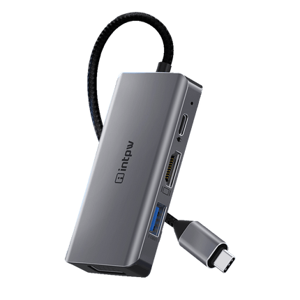 Intpw ID550 VGA to USB C Hub (4-in-1)