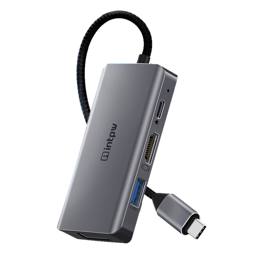 Intpw ID550 VGA to USB C Hub (4-in-1)