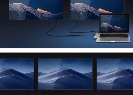 IF504 8-IN-2 USB C Hub Adapter for MacBook