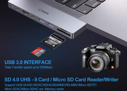 IF504 8-IN-2 USB C Hub Adapter for MacBook