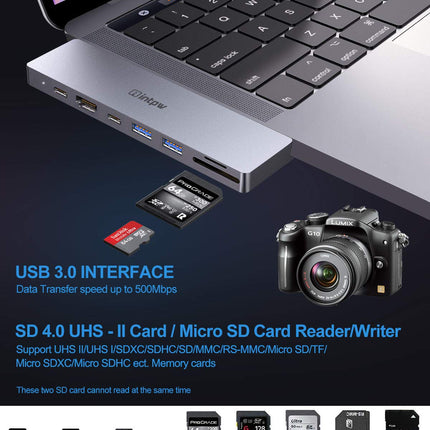 IF504 8-IN-2 USB C Hub Adapter for MacBook