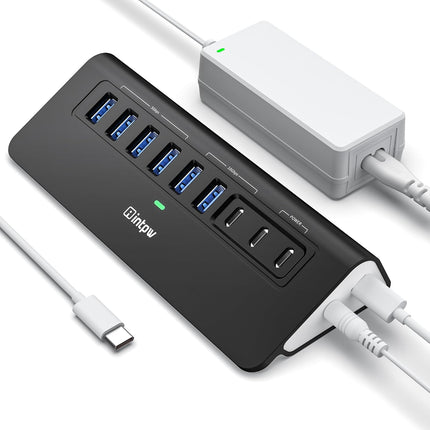 Intpw YH6AC Powered USB Hub (9-in-1)