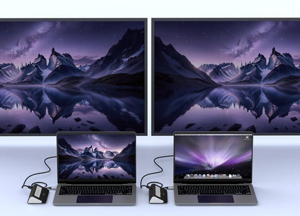 P9 mac mini hub with HDMI 4K@30Hz port supports mirror or extend mode, black
