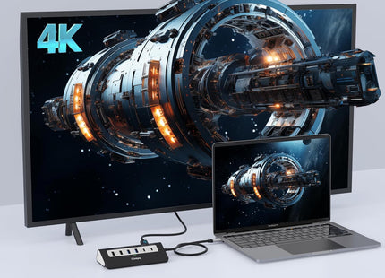 p9 usb multiport adapter supports 4K@30Hz display, black