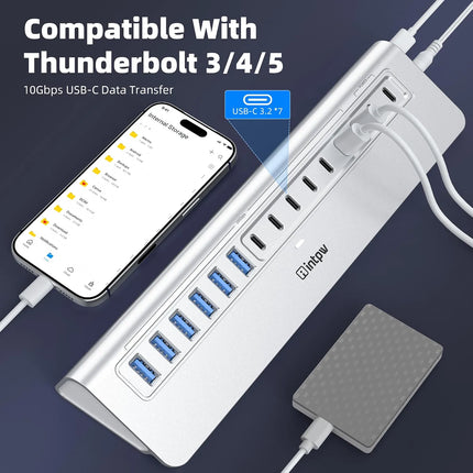 INTPW YH15 10Gbps Desktop Hub (15-in-1)