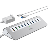 Intpw YH6S Powered USB Hub (10-in-1)