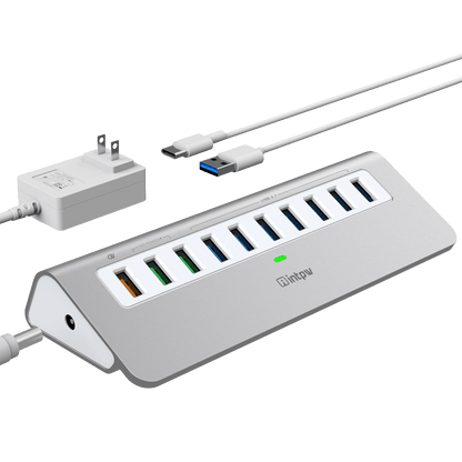 YH6S Powered USB Hub (10-in-1)