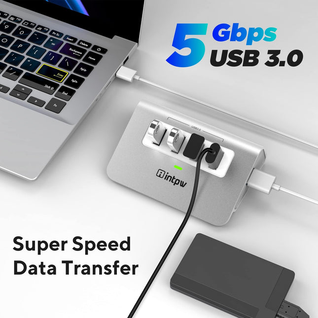 Intpw H5 USB 3.0 Hub (4-in-1)