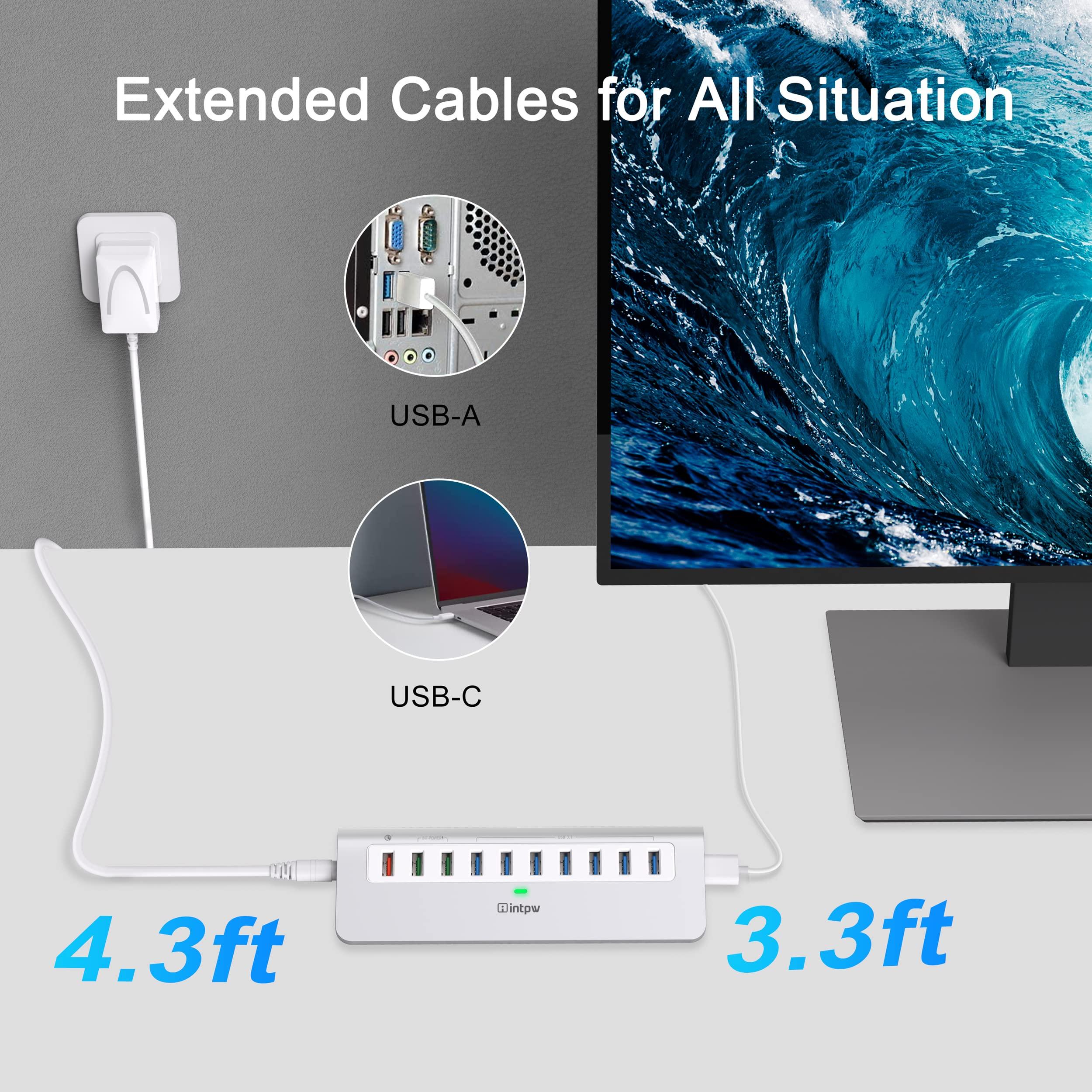 YH6S Powered USB Hub (10-in-1)