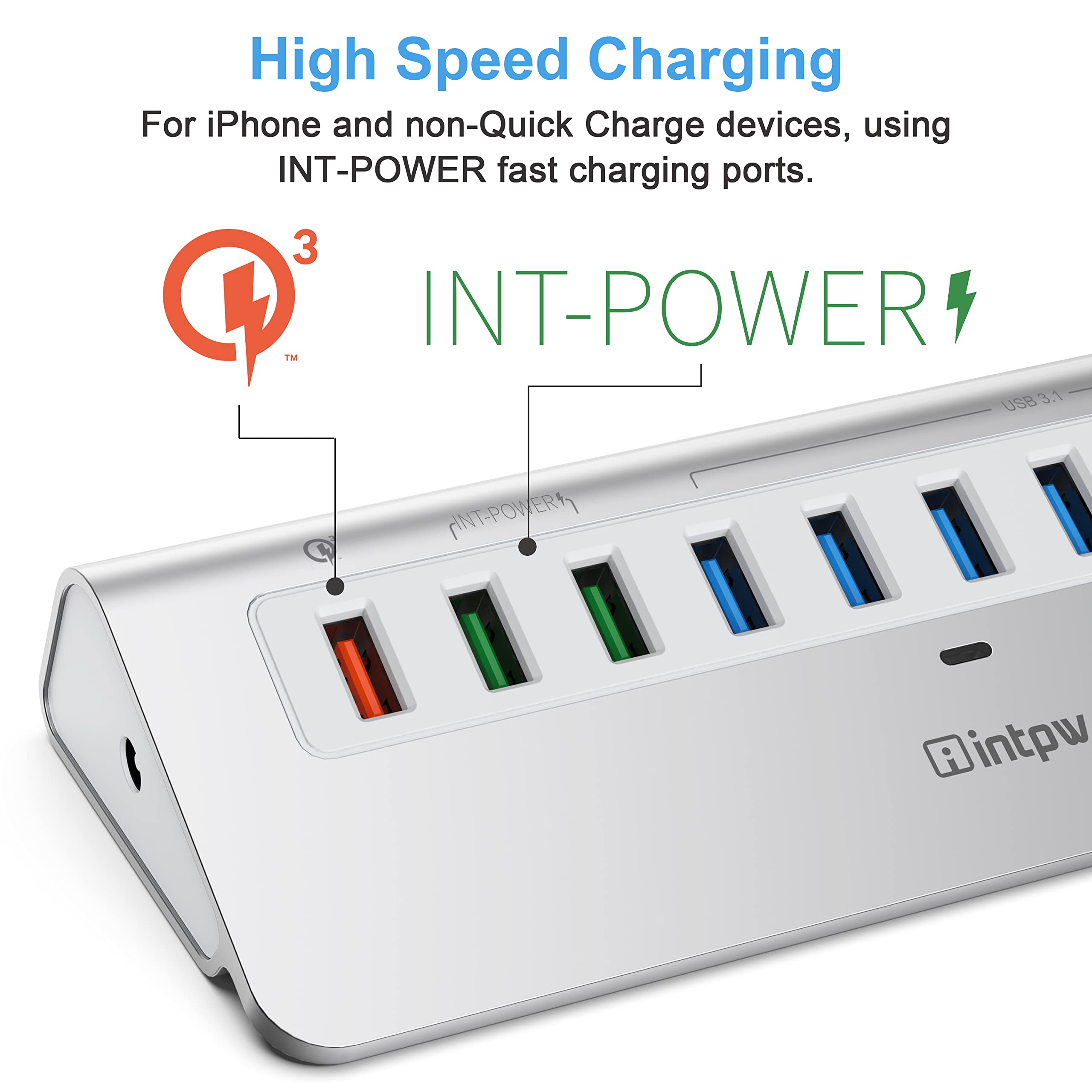 YH6S Powered USB Hub (10-in-1)