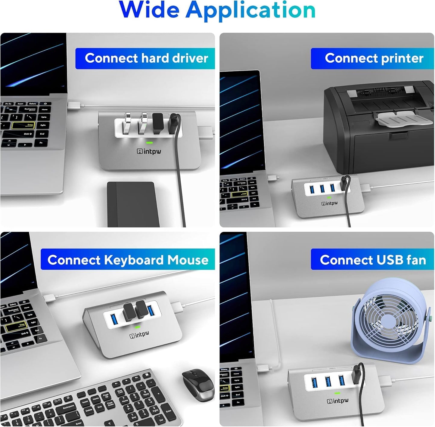 H5 USB 3.0 Hub (4-in-1)