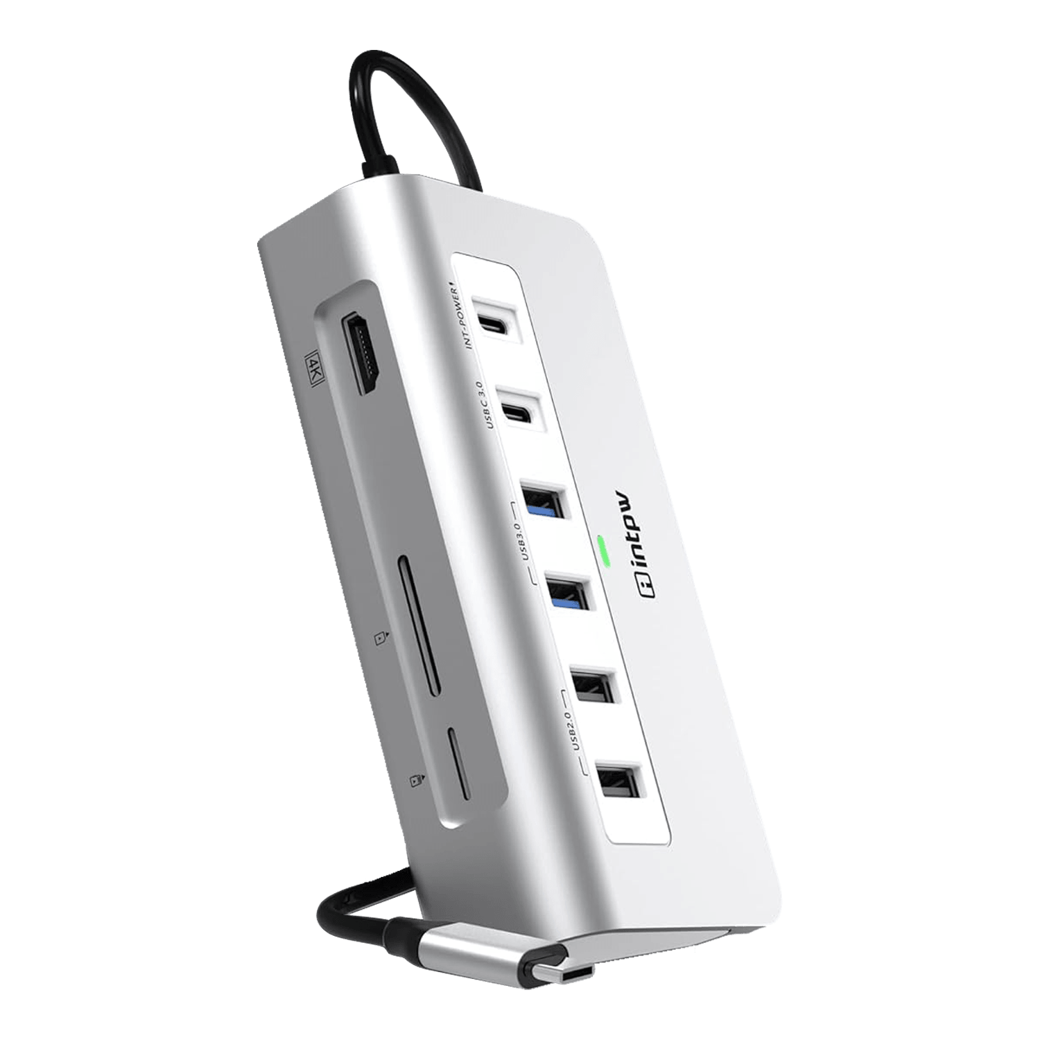 intpw 9 in 1 USB C Hub - Multiport Adapter with 4K HDMI