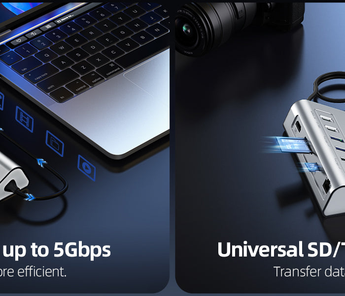 intpw USB C DockingStation p9r with high-speed data transfer