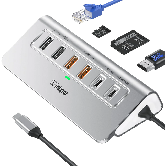 Intpw P9R PRO USB C Hub (10-in-1)