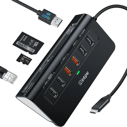 Intpw P9R PRO USB C Hub (10-in-1)