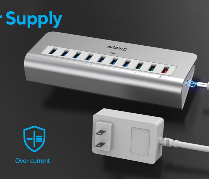 intpw powered usb hub yh6s with 36w input