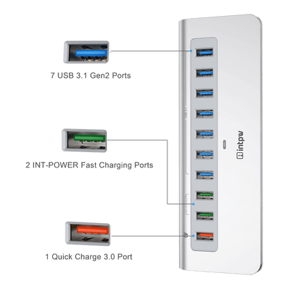 intpw powered usb hub yh6s