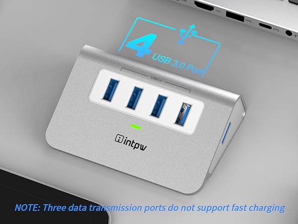 intpw usb 3.0 hub h5 with 4 ports.