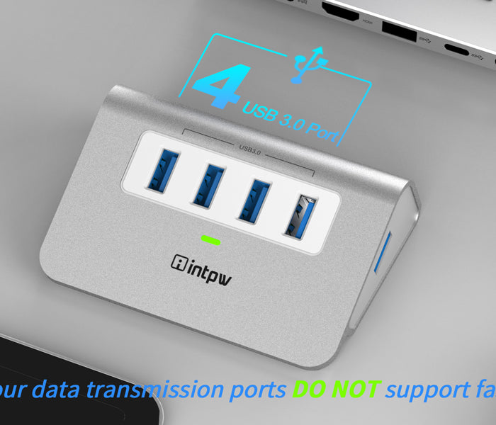 intpw usb 3.0 hub h5 with 4 ports.