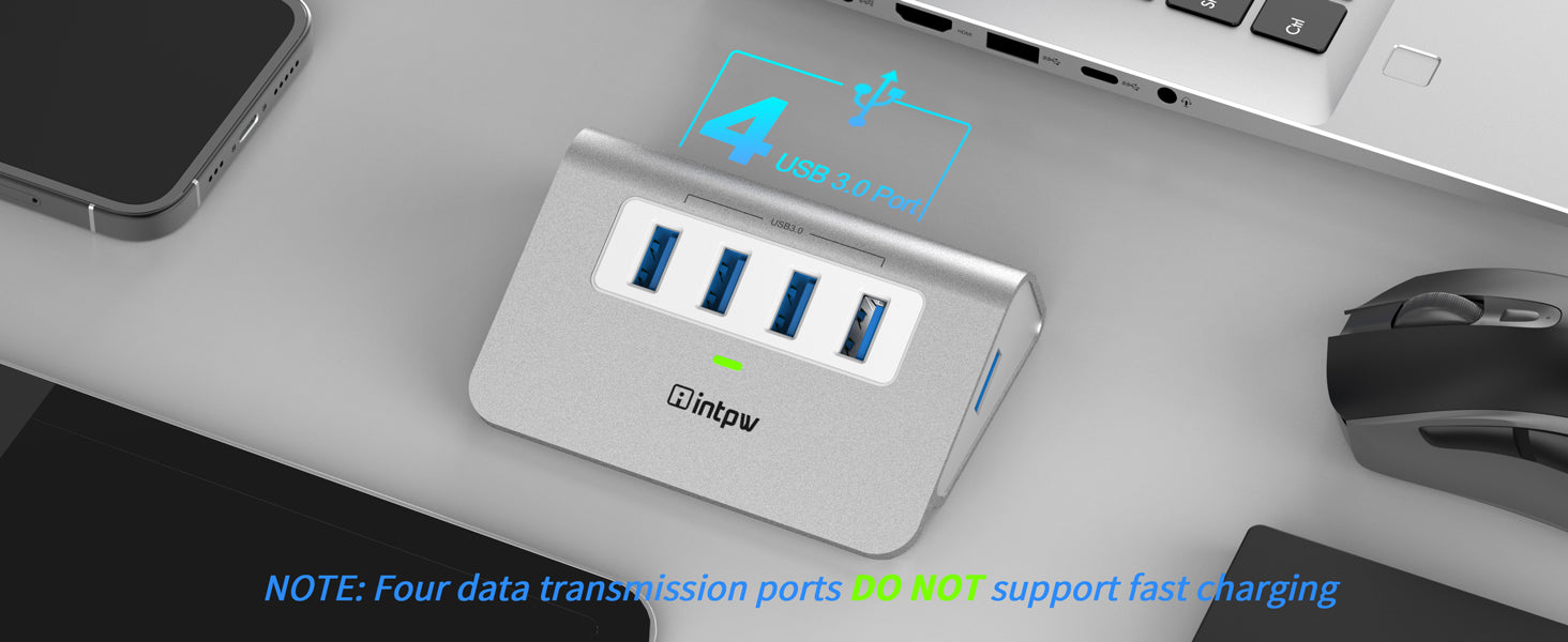 intpw usb 3.0 hub h5 with 4 ports