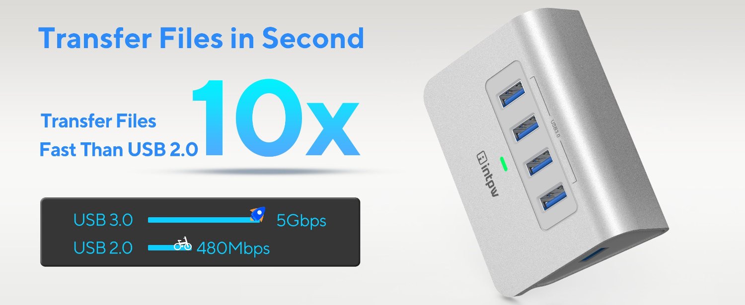 intpw usb 3.0 5Gbps hub h5 