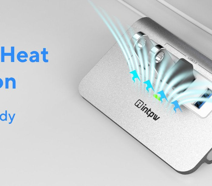 intpw usb 3.0 hub h5 with aluminium body.