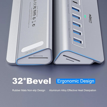 YH6AC Plus Powered USB Hub (10-in-1)