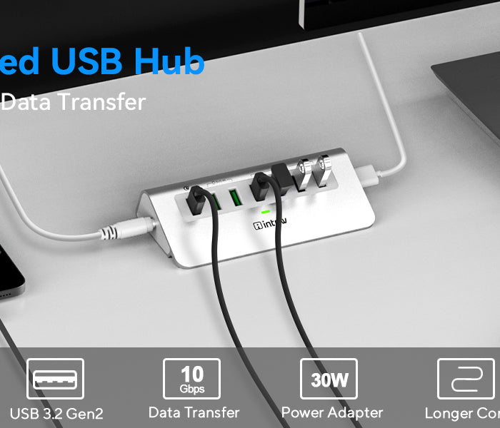 intpw powered usb hub yh4s 