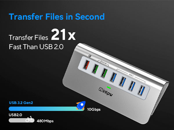 intpw usb 3.2 10Gbps hub yh4s