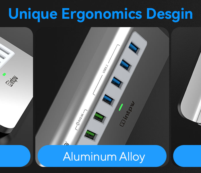 intpw usb 3.2 hub yh4s unique ergonomics desgin