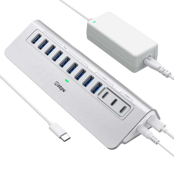 Intpw YH9AC Aluminum Powered USB Hub (12-in-1)