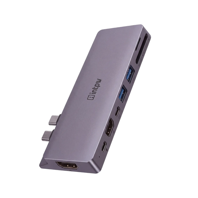 IF504 8-IN-2 USB C Hub Adapter for MacBook