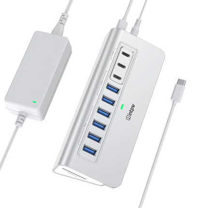 Intpw YH6AC Powered USB Hub (9-in-1)