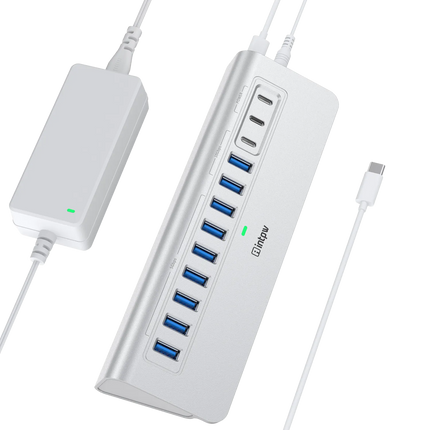 Intpw YH9AC Aluminum Powered USB Hub (12-in-1)
