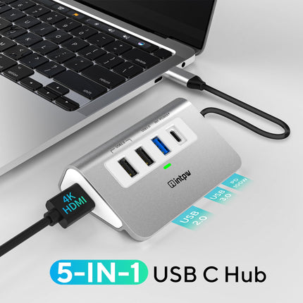 Intpw P5 USB C Hub (5-in-1)