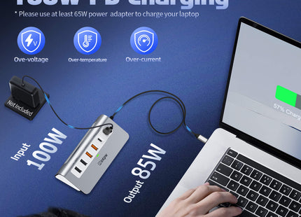 Intpw P9 PRO USB C Multiport Adapter (9-in-1)