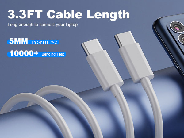 a 3.3ft cable length and a phone.