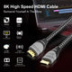 INTPW 8K HDMI Cable, 48Gbps Certified Ultra High Speed HDMI Cable