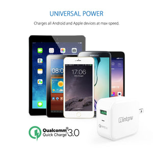 intpw USB Charger, Single Port Wall Charger, PowerPort with IPS and Foldable Plug for iPhone, iPad, Samsung and More
